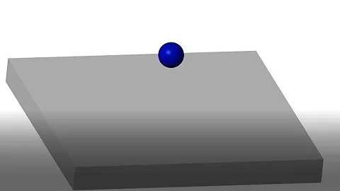simulate a ball bounce on a moving table using matlab simscape
