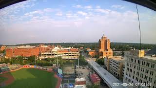 Downtown Akron Ohio 24 Hour Timelapse 5-26-2021