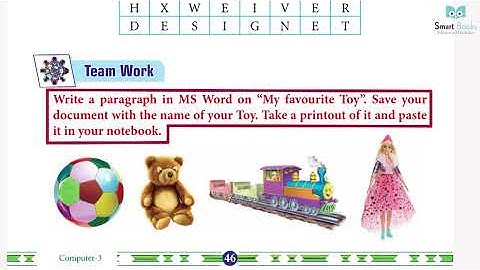 Class 3 Computer Chapter 4 Text Editing in Microsoft Word 2016 | Smart Book Publisher