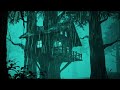 Soothing Rain on a Treehouse | European Forest Night ASMR