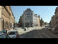 Jízda tramvají přes centrum Olomouce