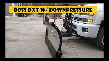 Boss V Plow Down Pressure