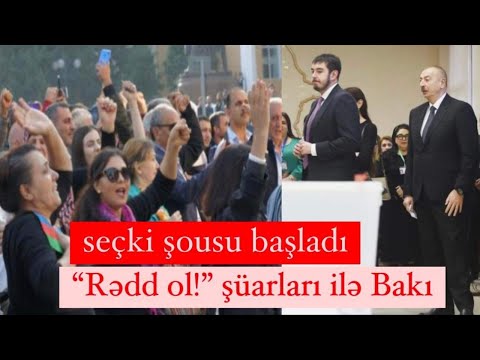 Видео: Seçki şousu başladı. İlhamın quyruqları ortaya çıxdı. Xalq Bakıda mitinqə