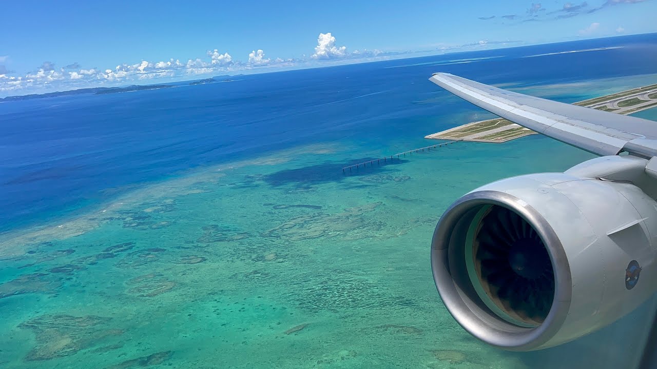 【帰ってきたPW4000サウンド】ANA B777-200ER 那覇空港出発〜離陸