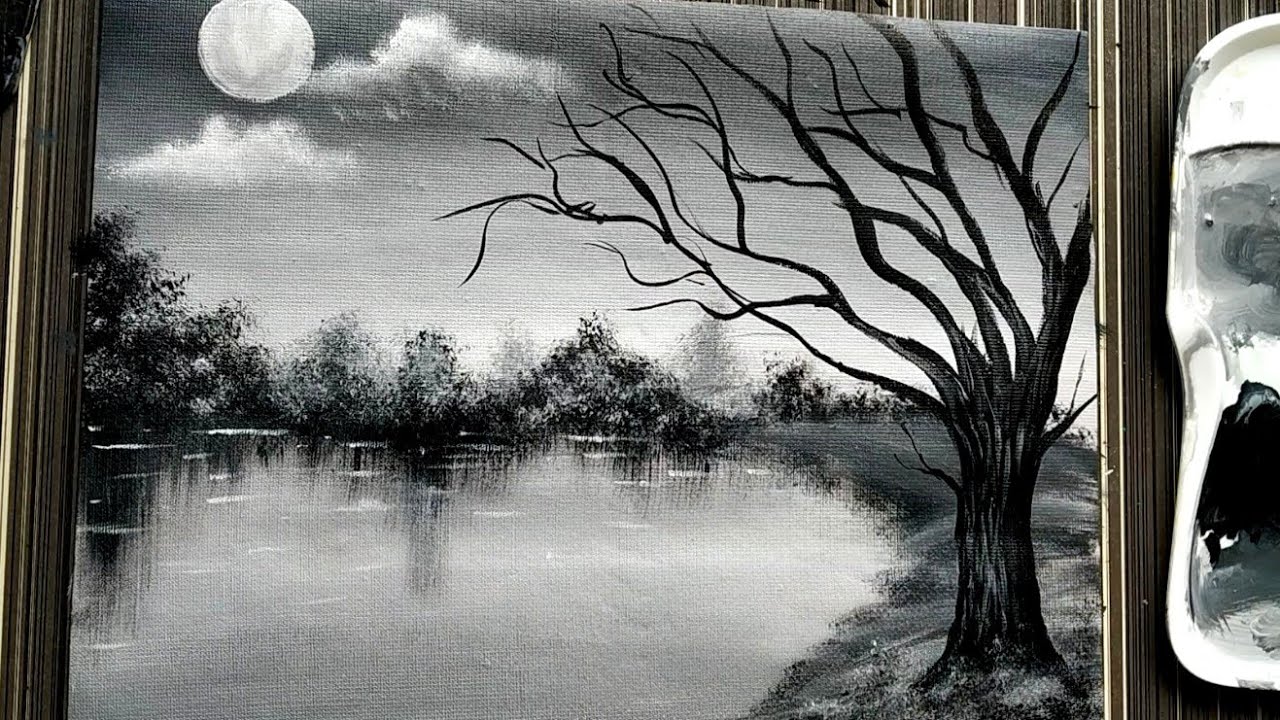 The Black and White of Acrylic Paint - Trembeling Art
