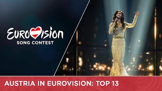 🇦🇹 Austria in Eurovision (2004-2020): Top 13
