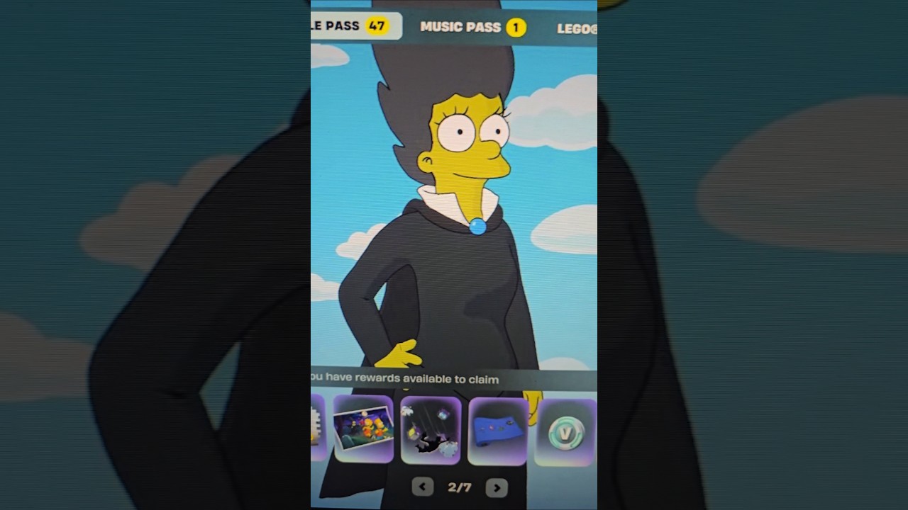 THE SIMPSONS FORTNITE BATTLE PASS WITCH MARGE, FORTNITE ITEM SHOP #fortnite #shorts #simpsons #witch