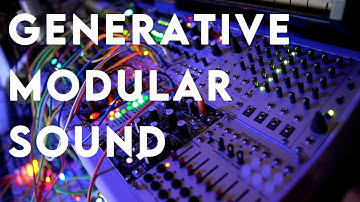 A Ganerative Modular Sound -- Ambient + Minimal +IDM --