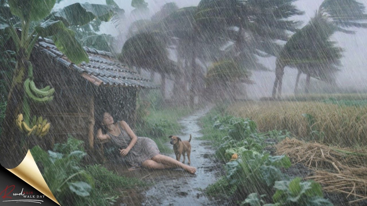 THE BIGGEST STORM IN EARTH VILLAGE! EXTREME WEATHER, WIND STORM & RAIN ...