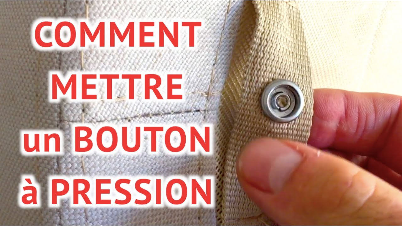 Poser des boutons pressions sans couture - Les tutos couture de