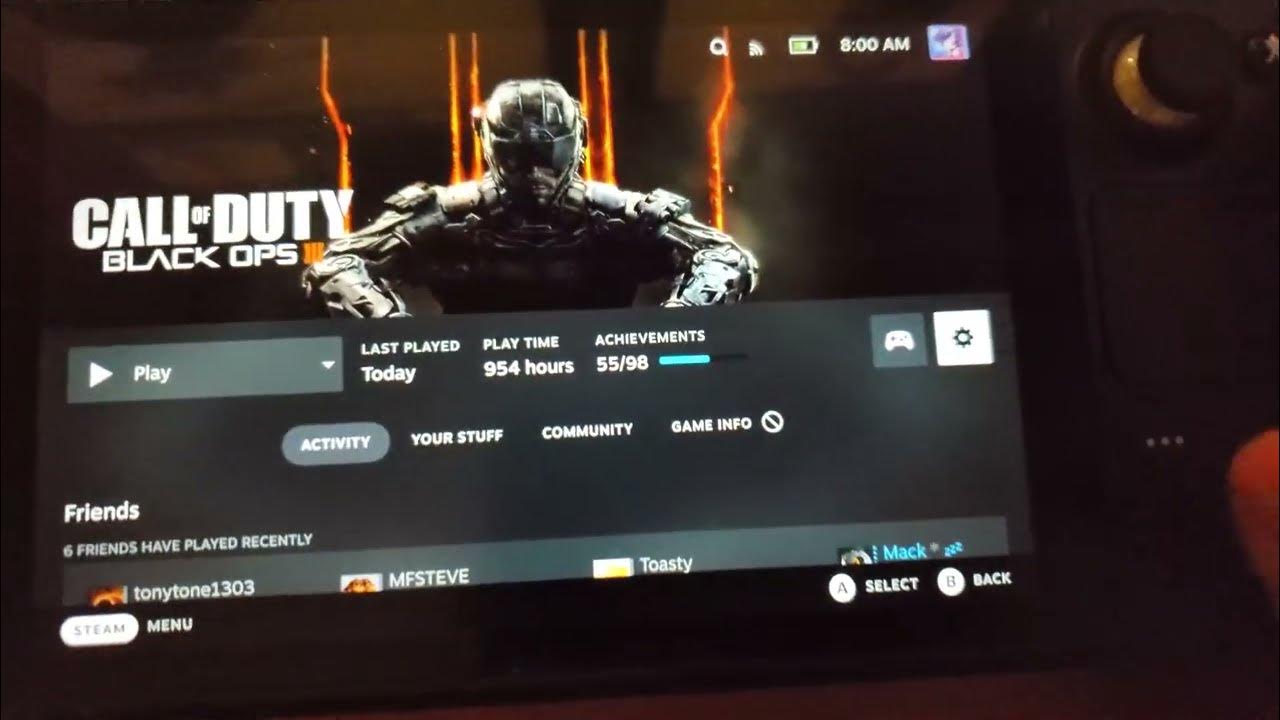 Black Ops 3 Steam Deck Fix Fast Tutorial YouTube