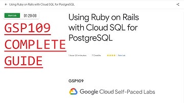 Using Ruby on Rails with Cloud SQL for PostgreSQL [GSP109]