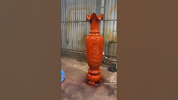 Ae tham khảo cặp lục bình đục tứ quý gỗ xà cừ 1m60. 11 triệu.phun sơn giả hương. #lucbinhgoxacu