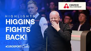 John Higgins continues to fight vs Kyren Wilson 💪 | 2024 World Snooker Championship Highlights