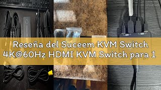 Reseña del Suceem KVM Switch 4K@60Hz HDMI KVM Switch para 1 Monitor y 2 Ordenadores HDMI Switches co