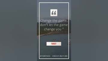 ☑️Change the game, don