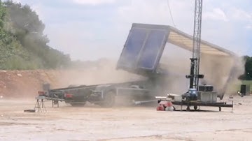 Bollards Vs Trucks   Crash Test Compilation   ATG Access