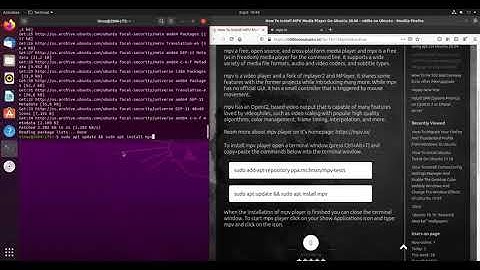 How To Install MPV Media Player On Ubuntu 20.04