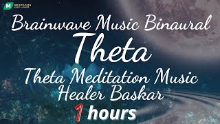 Theta brain waves meditation music (Brainwave Music Binaural) | Theta meditation for sleep 1 hours