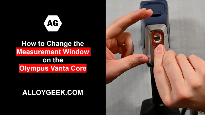 How to Change the Measurement Window on the Olympus Vanta Core