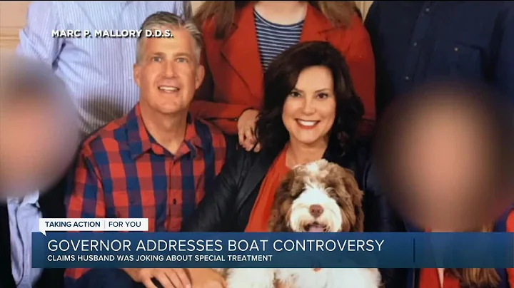Governor Whitmer responds to boat controversy, say...