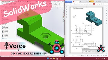 SolidWorks | 3D CAD EXERCISES 151 | StudyCadCam | Solution Tutorial |