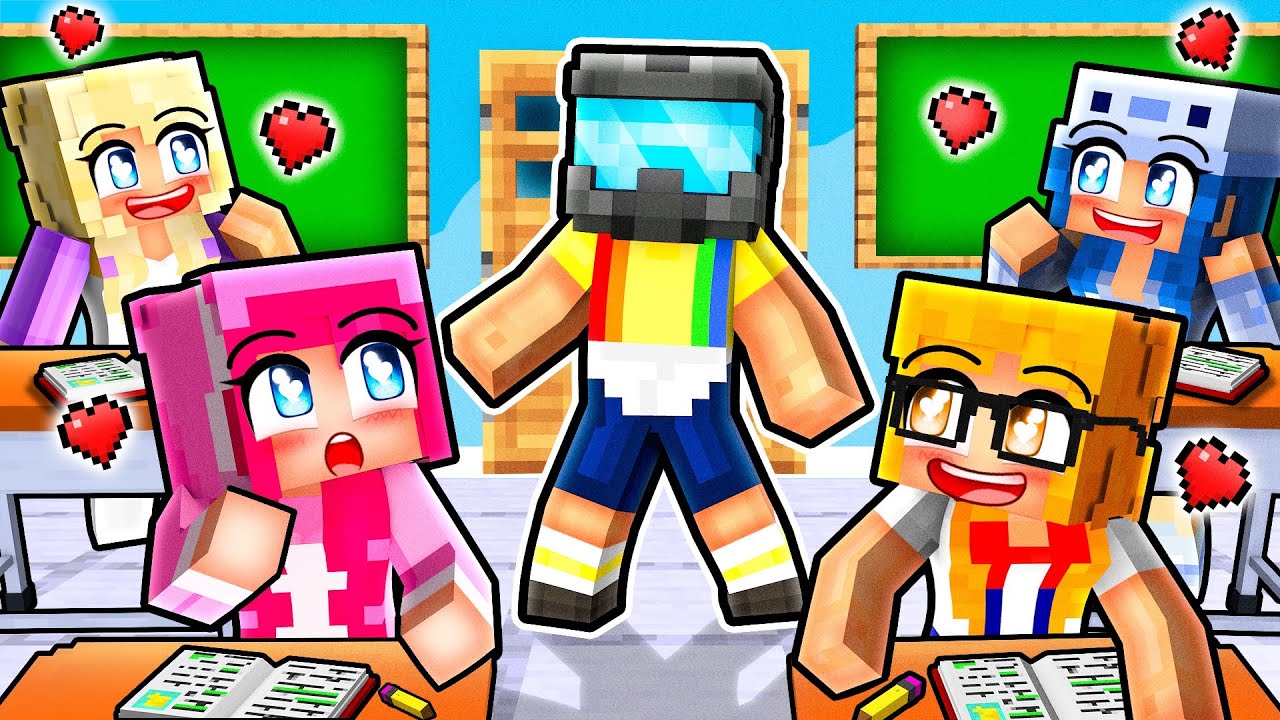 Johnny Is So HANDSOME He Wears A HELMET To AVOID GIRLS In Minecraft!