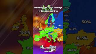 Percentage of forest coverage in Europe #world #india #europe #foryou #viral #fypシ #vs #usa #shorts