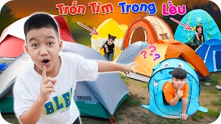 Thử Thách Trốn Tìm Trong Lều | Ai May Mắn Nhất ♥ Min Min TV Minh Khoa