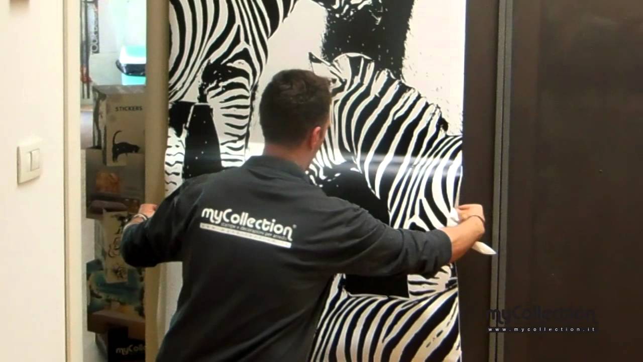 Mycollection decorazioni adesive per porte ed armadi youtube Adesivi per porte vetro