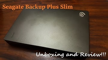 Seagate Backup Plus slim  2TB External Portable Drive Unboxing and Review