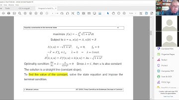 Optimal Control with terminal state constraints