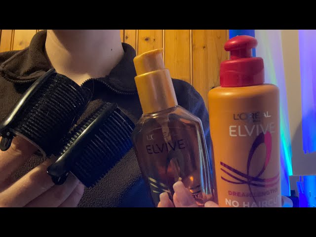 [NO ADS] ASMR quickly curling your hair for a party💃🪮 Velcro rollers- no talking 