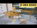 Perfect portable table for woodworking designs  the jt9bx model  a complete demo