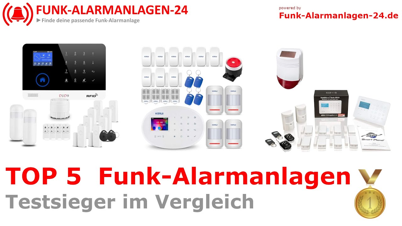 Die besten Funk Alarmanlagen 2024 (TOP 5) 🥇 mit Vergleichs Sieger