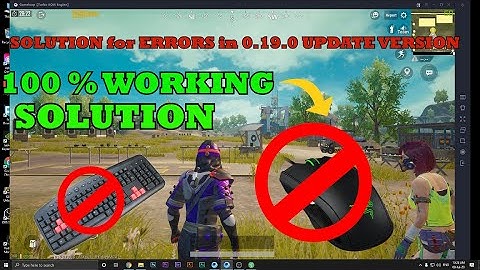 PUBG MOBILE NEW UPDATE KEYBOARD & MOUSE BUG FIX 100% | HOW TO FIX NEW UPDATE BUGS IN GAMELOOP