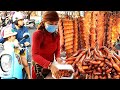 Top 1 stall for 3 kind of grilled meat  honey duck pork ribs  pig intestine