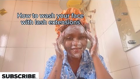 How to wash your face with lash extensions on / Tutorial