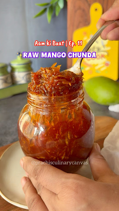 Raw Mango Chunda #chunda #quickrecipe #rawmangochutney #gujaratifood #rawmangorecipe #aamkichutney