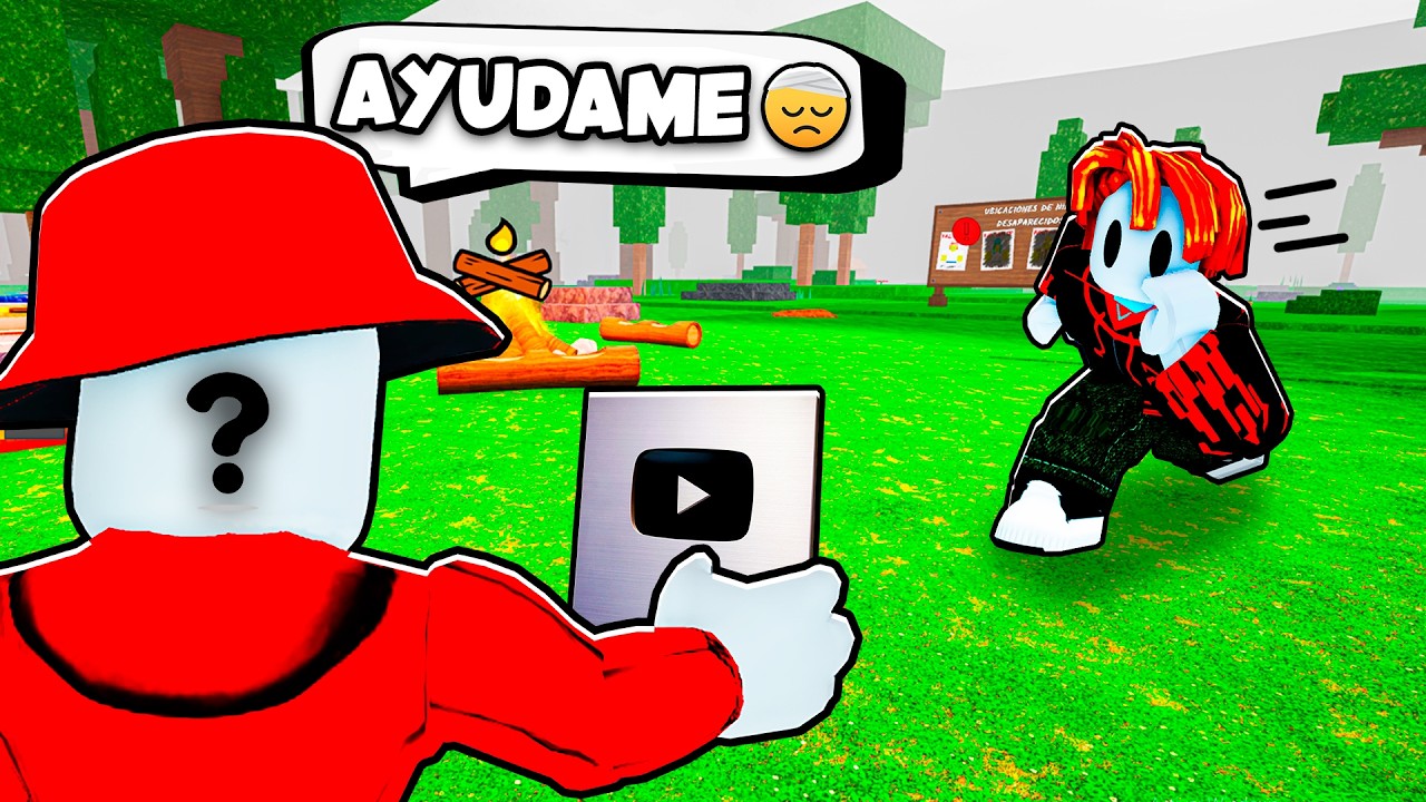 Ayude a un YOUTUBER FAMOSO en 99 NOCHES en el BOSQUE ROBLOX