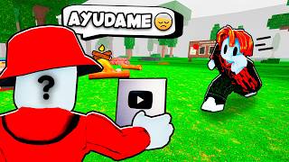 Ayude a un YOUTUBER FAMOSO en 99 NOCHES en el BOSQUE ROBLOX