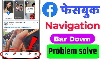 facebook navigation bar down problem | facebook menu bar down | fb shortcut button under move 