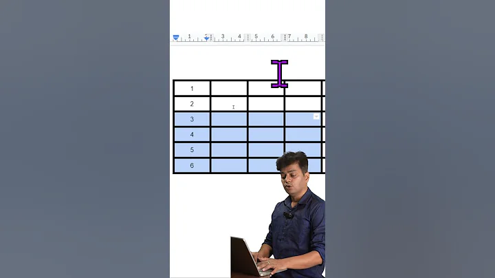 how to insert multiple rows and columns in google docs table? #shortsvideo #googledocstutorial