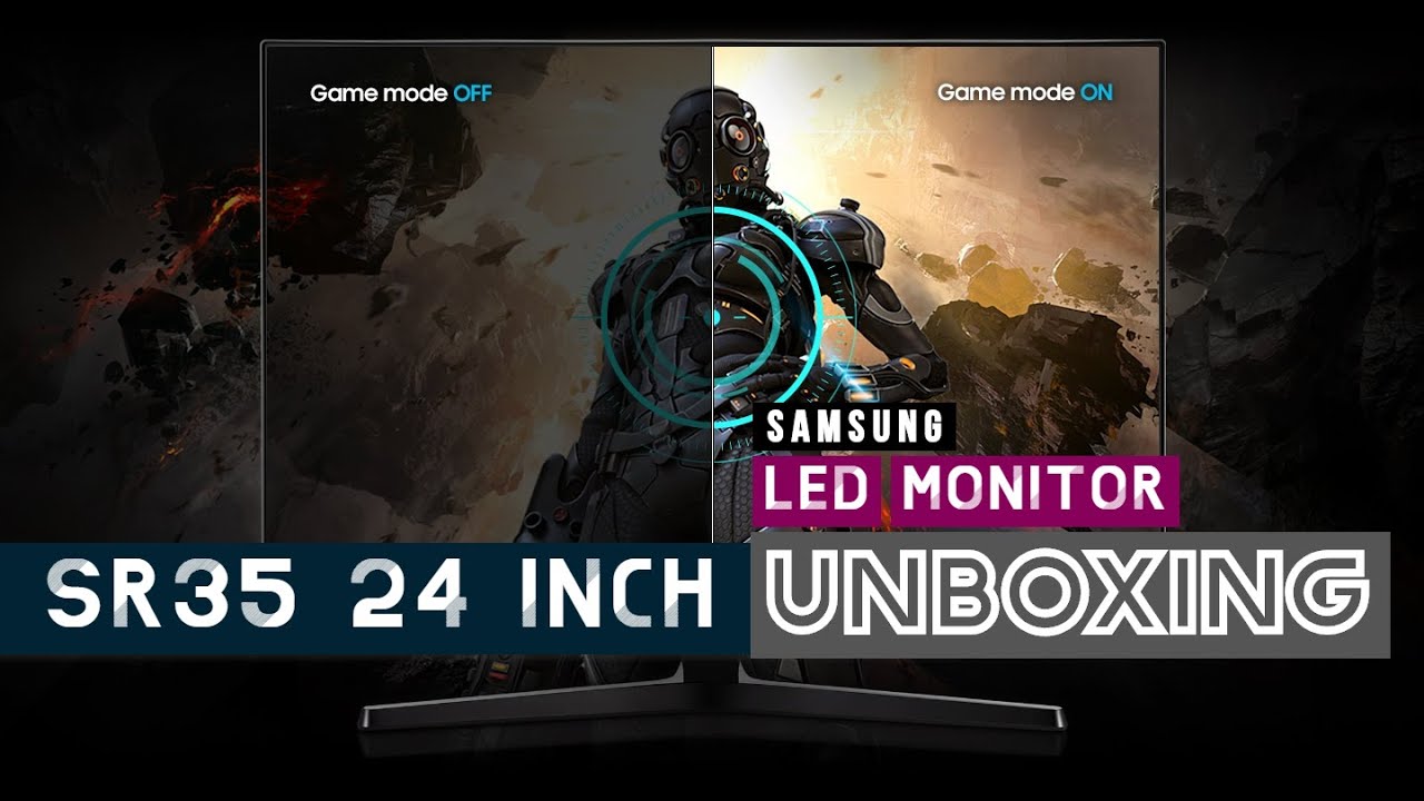 UNBOXING Samsung SR35 24' FHD Budget Gaming Monitor | S24R350 | 1st ...