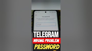 Telegram password forget | Two-Step Verification enabled. Your account is protected with password