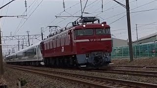 EF81ー139号機+E257系0M55編成AT出場配給　2022.4.7