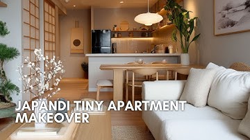 Japandi Tiny Apartment Makeover | Elegant Minimalist Decor Ideas for Small Modern Spaces