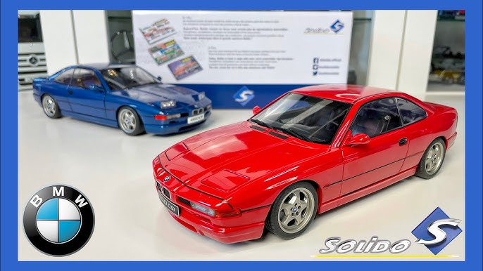 BMW 850 CSI E31 1990 brilliant rot Modellauto 1:18 Solido 