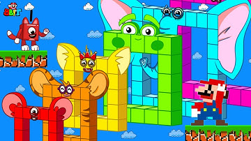 Number Snake Phase 1-26 in Mario Maze Level Up | Game Animation