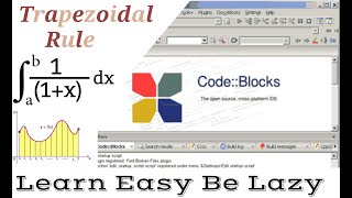 C code for  integrating  a function using trapezoidal rule.